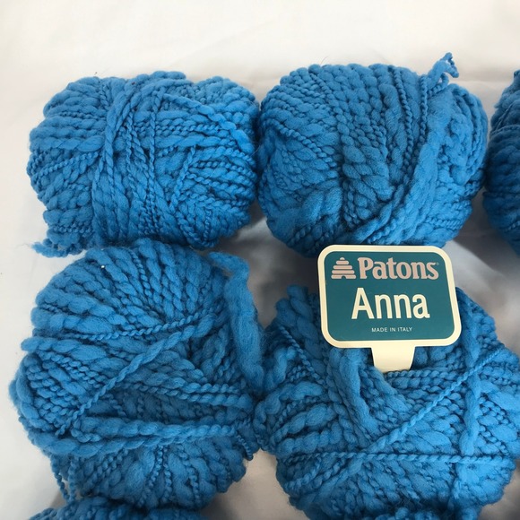 Patons Anna 97% Wool Yarn 50g 54 Yds Sea Blue Made in Italy Knitting Crochet - Picture 2 of 5